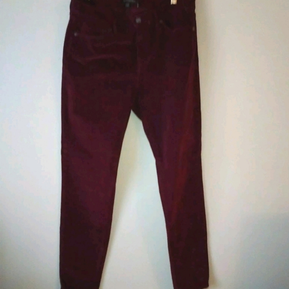 Banana Republic Sz 28 Cranberry Red Corduroy Jeans Pants